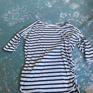 Striped black and White Women's Top